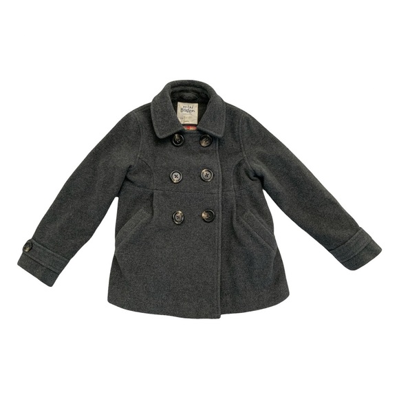 Mini Boden Wool Blend Pea Coat 7/8 - Picture 1 of 4